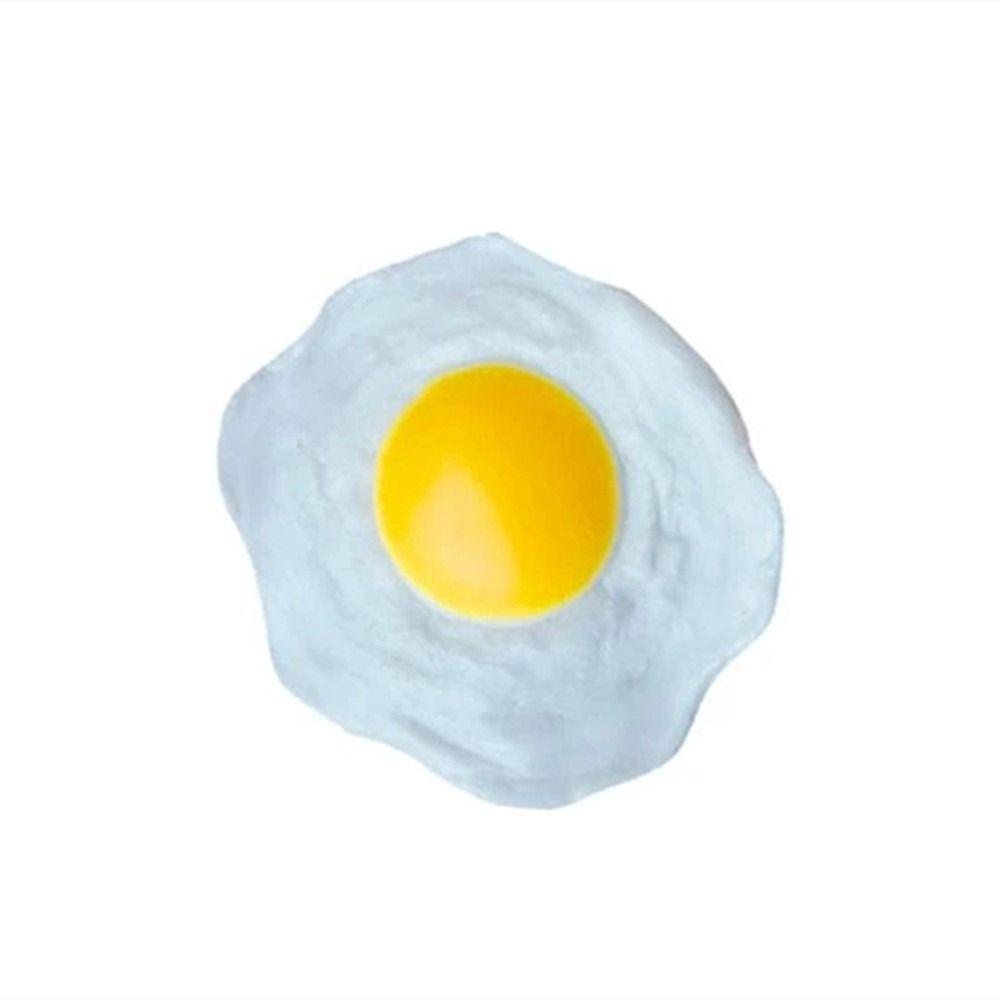 Pretend Play for Adult Kids Toy Fried Egg Squeeze Simulation Fried Egg Squeeze Eggs Fried Egg Toy