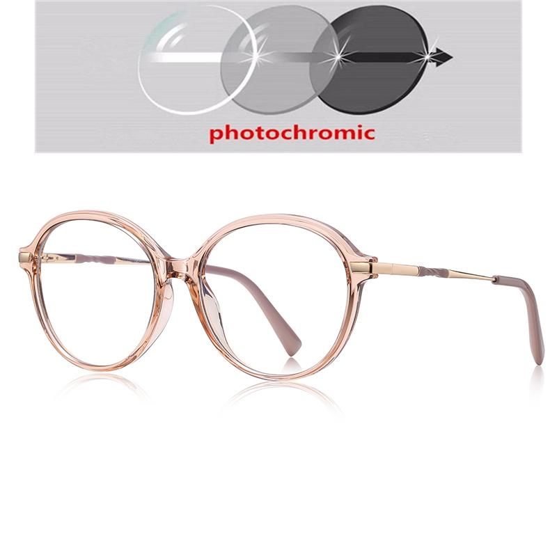 

Круглые очки для коррекции близорукости, блокирующие синий свет, женские, пружинные, студенческие, минус очки для коррекции близорукости -0,5 -0,75 до -6,0 Myopia -2.0