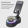 360° Rotating Phone Holder with Power Bank, Bluetooth Speaker & Portable Atmosphere Light