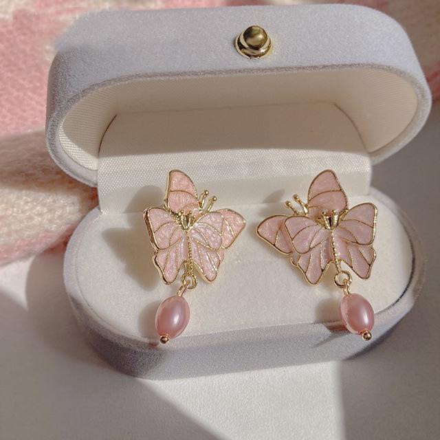 S925 Silver Needle Pearl Stud Earrings for Women