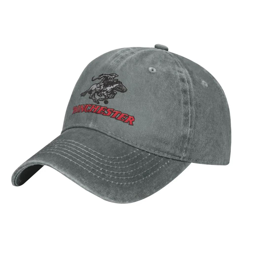 Winchester Hat Adjustable Baseball Cap Cotton Cowboy Hat Fashionable for Man Woman Navy Blue