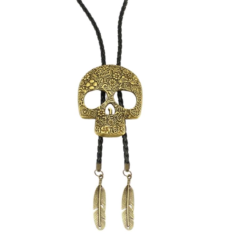 

Edgy Bola Tie Necktie Western Cowboy Necktie Necklace Male Costume Accessory