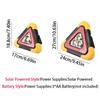 4 Modes Breakdown Alarm Lamp 2-IN-1 Triangle Warning Sign Portable Flashing Light on Hand  Outdoor