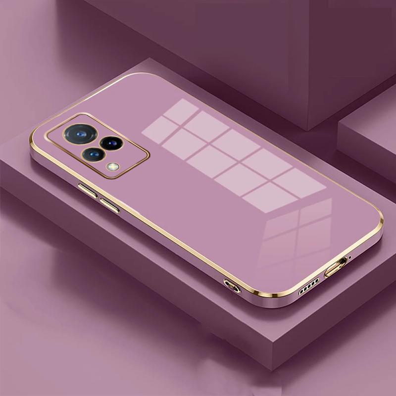 

Glossy Plated Phone Case For vivo V20 SE V21 V21E V23 V23E V25E V27E V29E Y02S Y03 Y33S Y51 Y20 Y30 Y21 Silicone Protector Cover