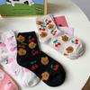 Happy Year Of The Rabbit Socks Bubble Cotton Cute Stacking Socks Little Rabbit Flower Cartoon Medium Tube Socks Cotton Socks Women