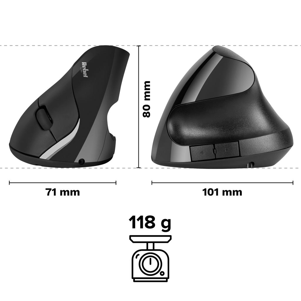 Vertical Mouse Wireless Ergonomic USB Vertical Mouse Rebel