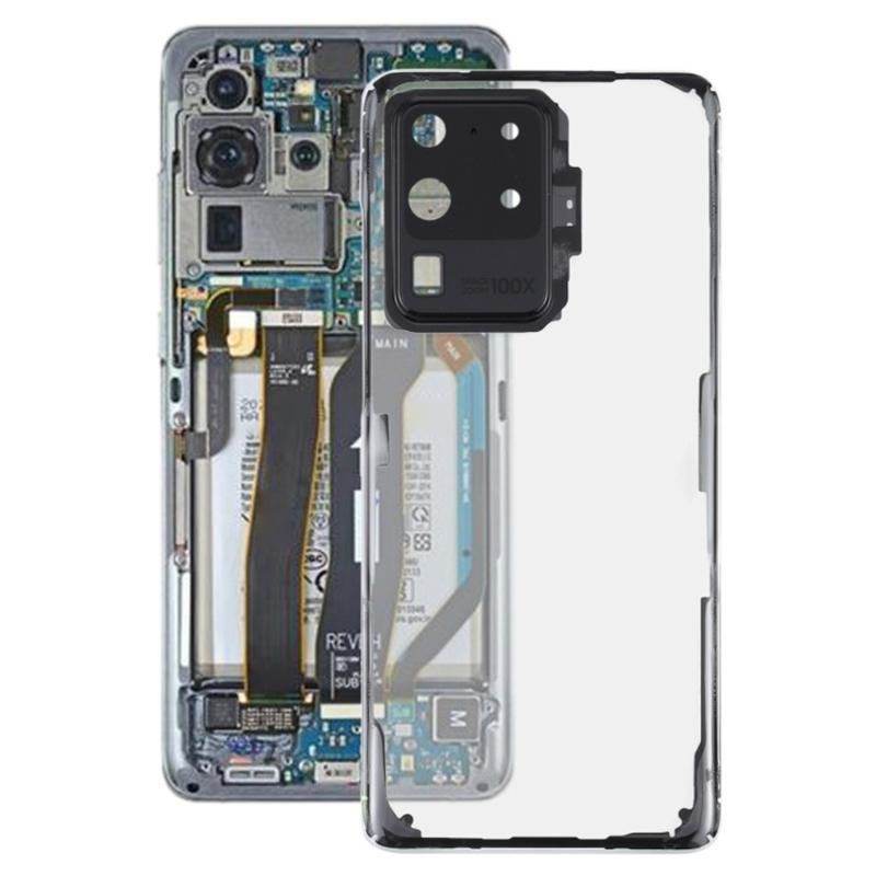 Impact Resistant Battery Cover Replacement For S20 Ultra Phone Glass Back Panel Easy Installation