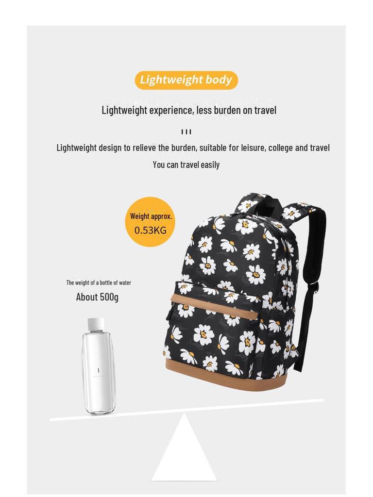 Stylowy Wodoodporny Zestaw Plecaka dla Studentów: Słodki nadruk, idealny do szkoły i na zewnątrz