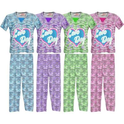 Girl's Cotton Pajamas from 8 To 18 Years Old Expandable Size
