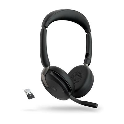 Jabra Evolve2 65 Flex MS Stereo - Headset - Over-ear - Bluetooth - Wireless - Active Noise Cancellation - USB-A -