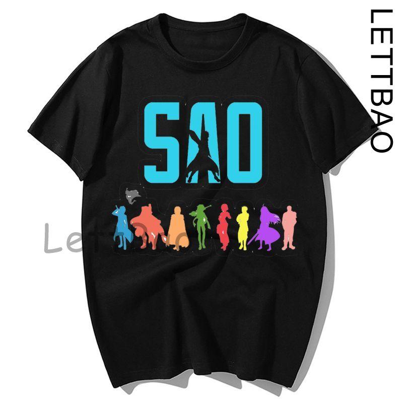 Sword Art Online T Shirt Sao Japanese Anime T Shirt Fun Casual Tee Shirt 100 Cotton