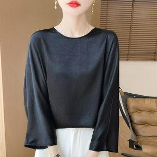 

2026 Young Mother Spring Collection: Age-Reducing, Stylish T-shirt for Middle-Aged Women L чёрный