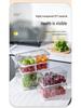 Multipurpose Transparent Fresh-Keeping Storage Box for Melons, Fruits, and Vegetables