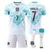 Weltmeisterschaft Portugal Auswärtsfußballtrikot Nr. 7 Kurzarm-Trikot, Teamtrikot