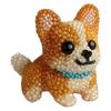 3D Animal Ornament Sewing Set 3D Animals Bead Craft Kit 3D Animal Dog Shape Bead Embroidery Set for Crafting Enthusiasts Girls