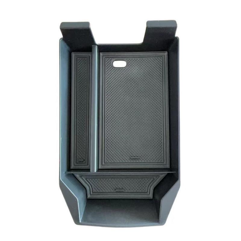For BMW X3 2025 Center Console Armrest Organizer Tray Durable ABS Black Storage Box with Divider Car Interior Accessories