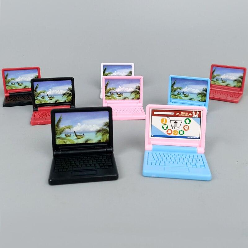 Κουκλόσπιτο Μινιατούρα Μοντέρνα Επιφάνεια Υπολογιστών για Διακόσμηση Κούκλων Barbie Αξεσουάρ Παιδικό Παιχνίδι Χριστουγεννιάτικο Δώρο 1:6 Παιχνίδια