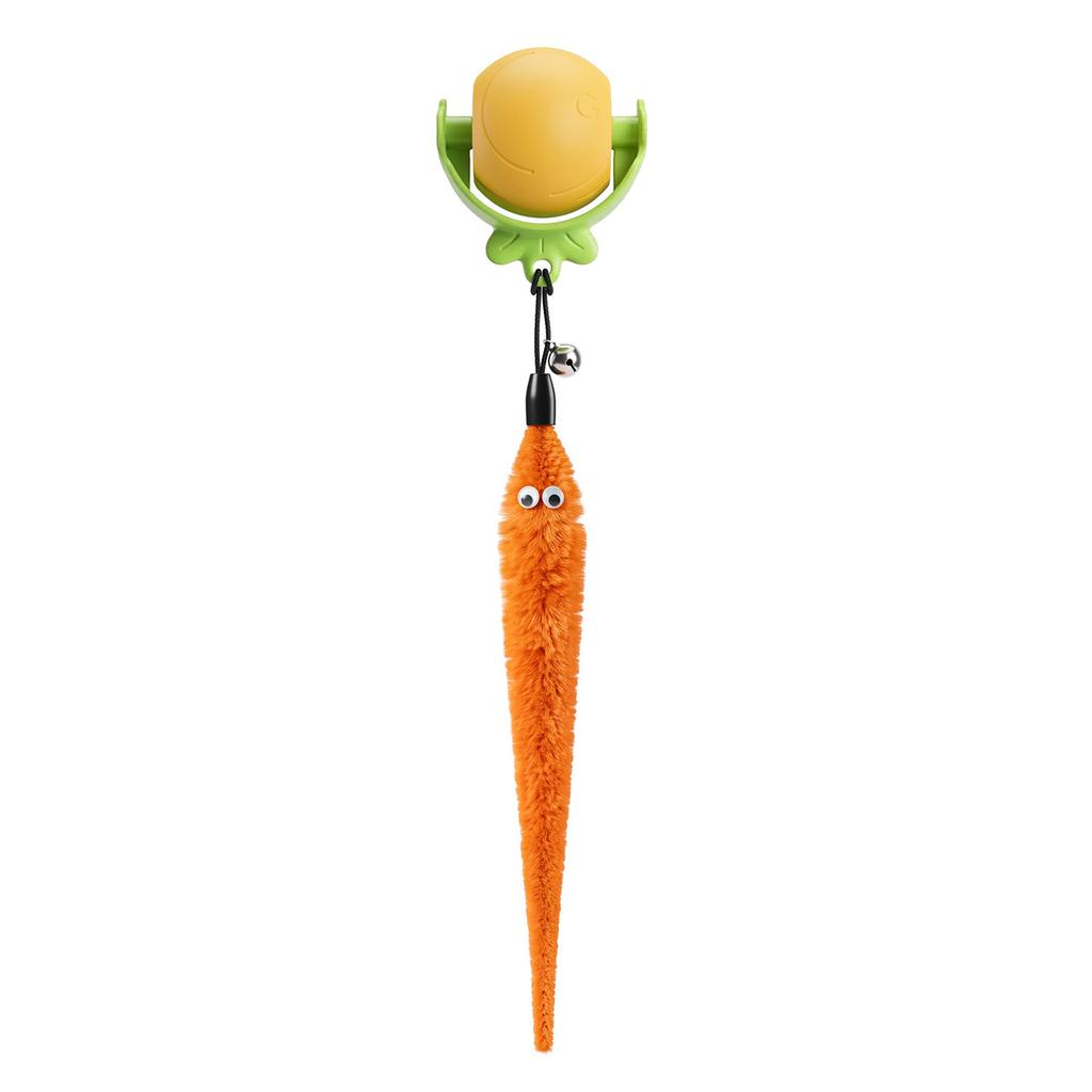 Electric Rechargeable Smart Pet Toy: Rotating Carrot Ball with Automatic Obstacle Avoidance for Cats and Dogs