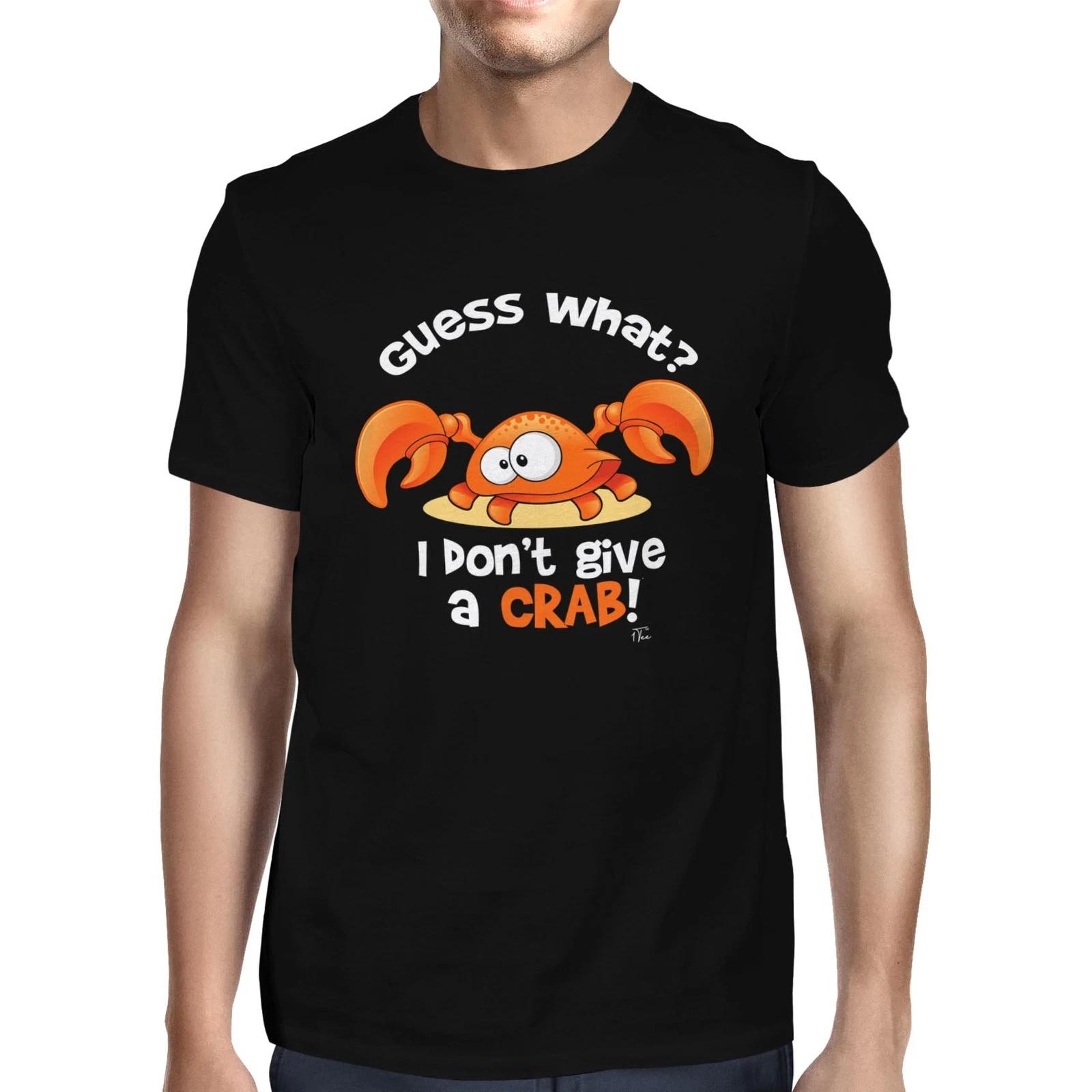 1Tee Mens Guess What? I don t Give A Crab T-Shirt S