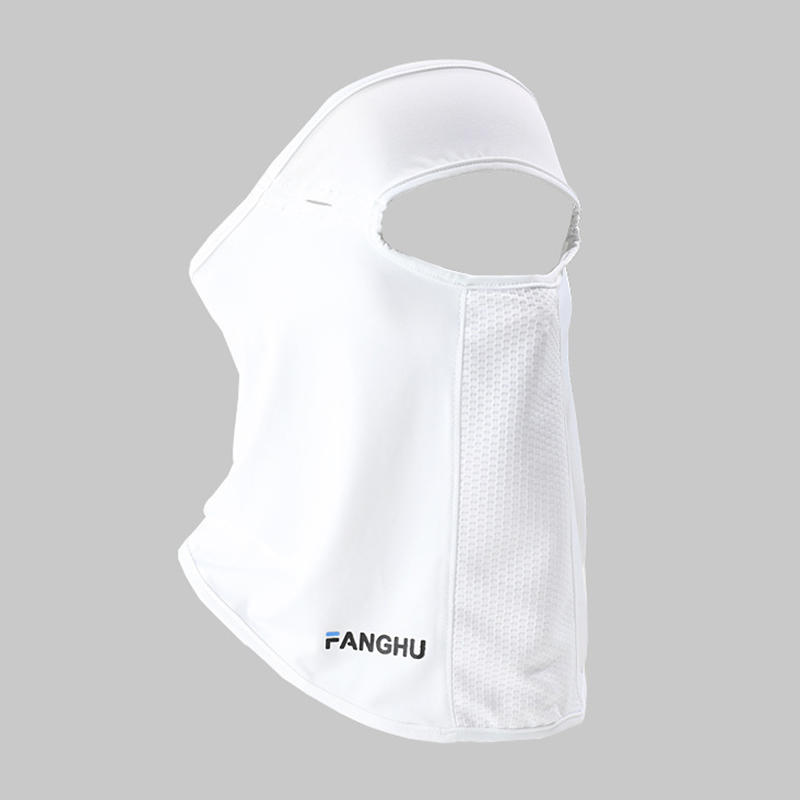 Facial Gini Summer Sports Cycling Scarves Mask Neck Protection Anti-uv  UPF50+ Ice Silk Sunscreen Mask Face Veil with Eyeglass Hole Solid Color