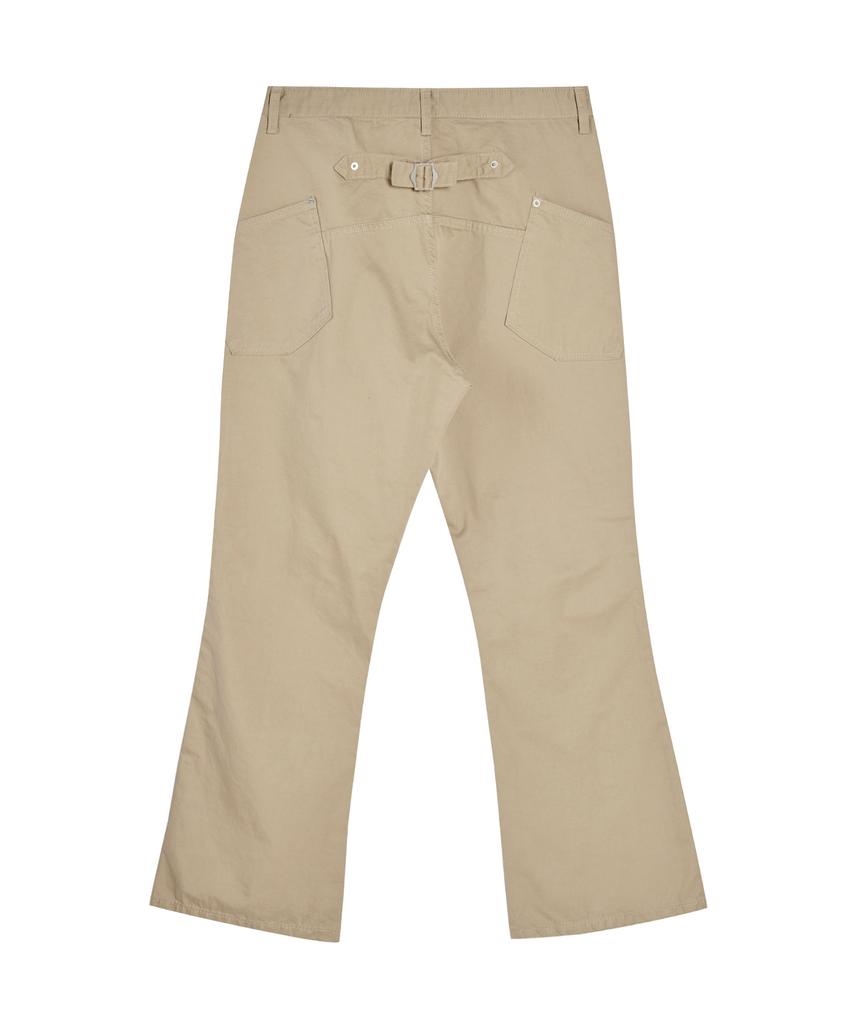 Akesi Rough Panel Sagging Flare Pants_Sand Beige