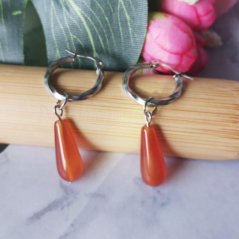 Heaven Official ’S Blessing Earrings For Women Cosplay Anime Hua Cheng Earring Charms Red Water Drop Fashion Alloy Accesorios