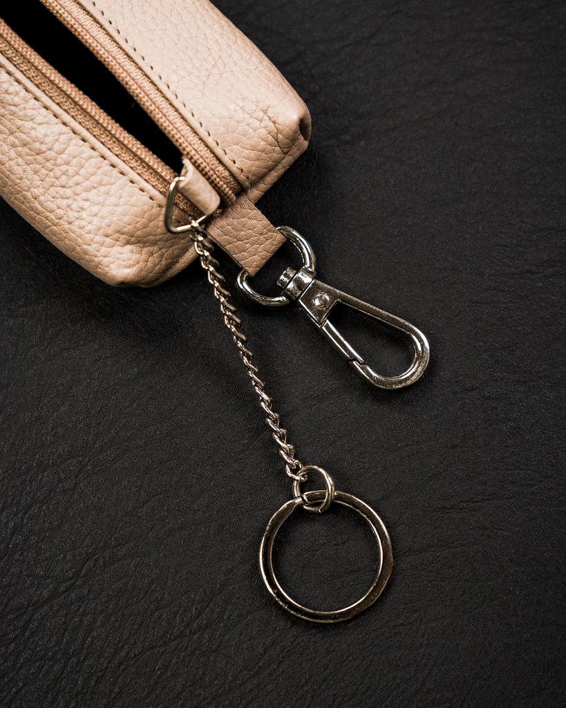 Leather key case SKL-001-NDM-6004 D.Beige
