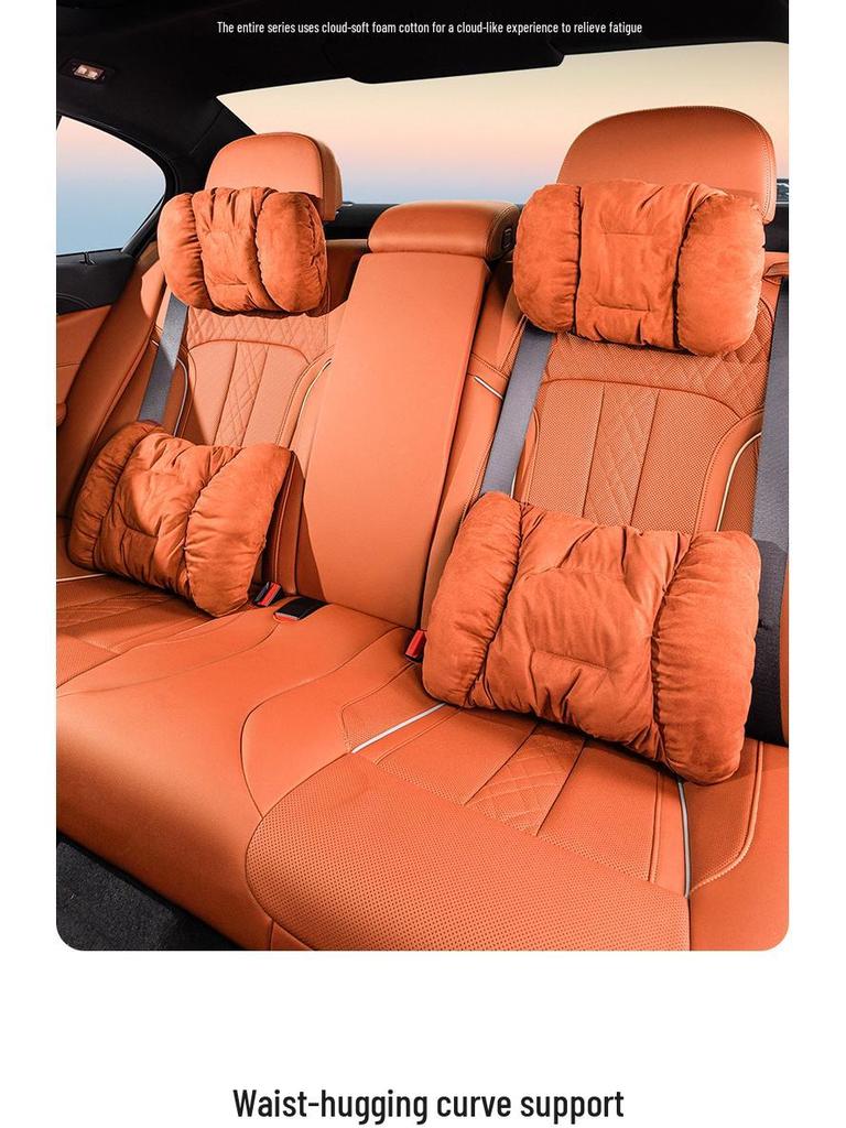 Compatible with Adita 12 Car-Specific: Headrest, Lumbar, and Neck Support Pillows