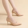Fashion Sexy High Heels Classic Ladies Pumps Autumn Soft Leather Dress Heel Shoes for Women Banquet Wedding High Heels