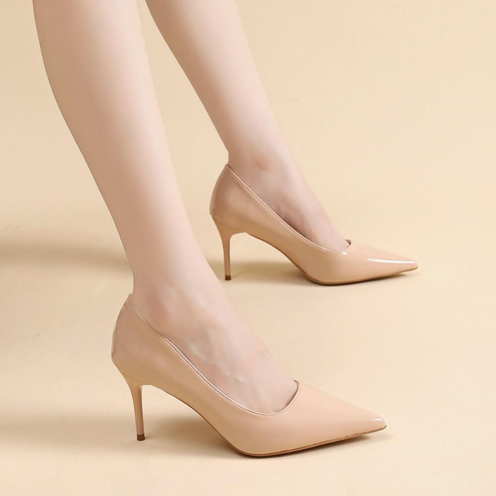 Fashion Sexy High Heels Classic Ladies Pumps Autumn Soft Leather Dress Heel Shoes for Women Banquet Wedding High Heels