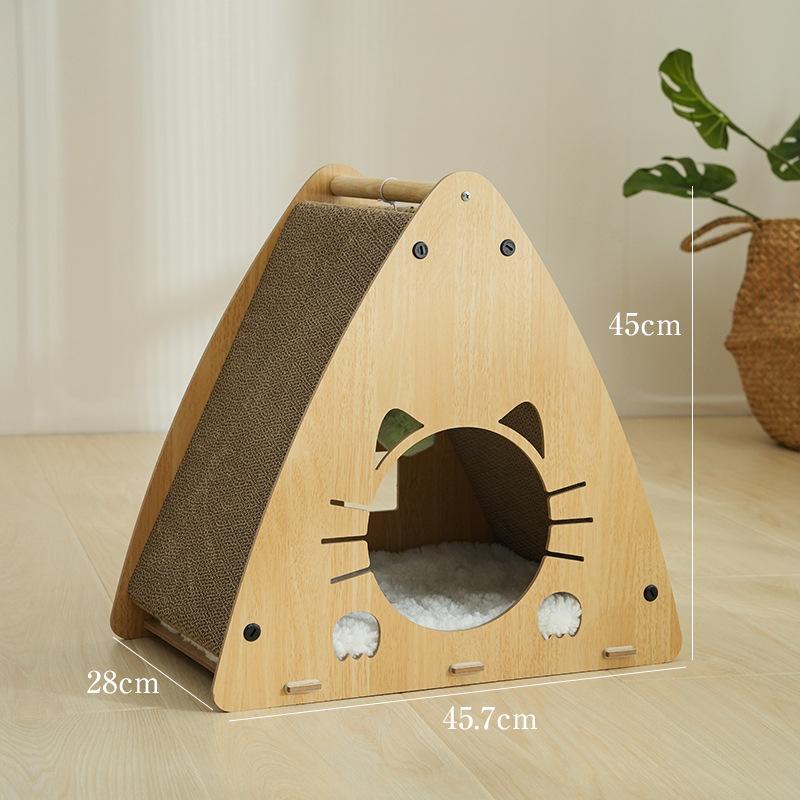 Pet Supplies Triangle Cat Nest Cat Scratch Board Wear Resistant Non Slip Stable