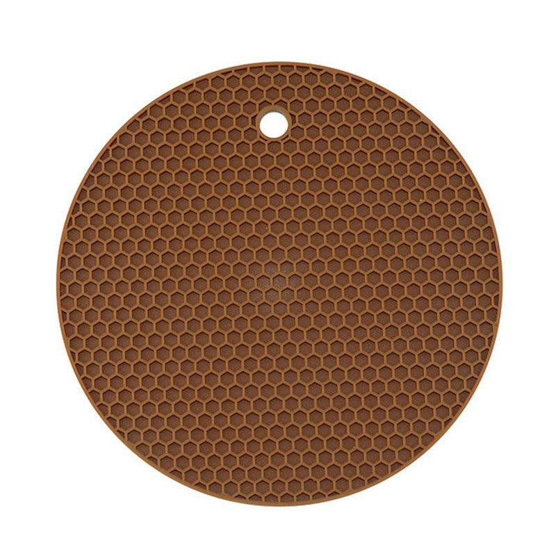 

Pot Holder Table Round Heat Coasters Non-slip Resistant Silicone Accessories Onderzetters Placemat Kitchen Mat Drink Cup