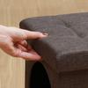 Fuji Boeki Pet House Storage Stool, 30cm Wide X 30cm Deep X 30cm High, Charcoal Fabric, Foldable, Mini 53702, Small