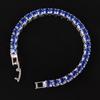 2025 New Arrival  Luxury Round Blue Color On Hand Bracelet Bangle for Women Anniversary Gift Jewelry Bulk Sell  S5787