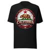 California Republic — Oso Vintage Metal Style Arte Retro Del Estado De California Unisex T-shirt