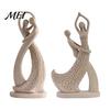 Minimalist Resin Craft Abstract Couple Sculpture Ornament, Sandstone Style Statue, Romantic Statue for Anniversary Embracing Figure Home Living