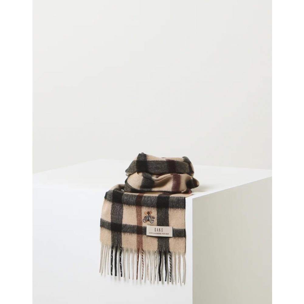 Daks Unisex Check Cashmere Scarf 100 Dcmu6f971w2
