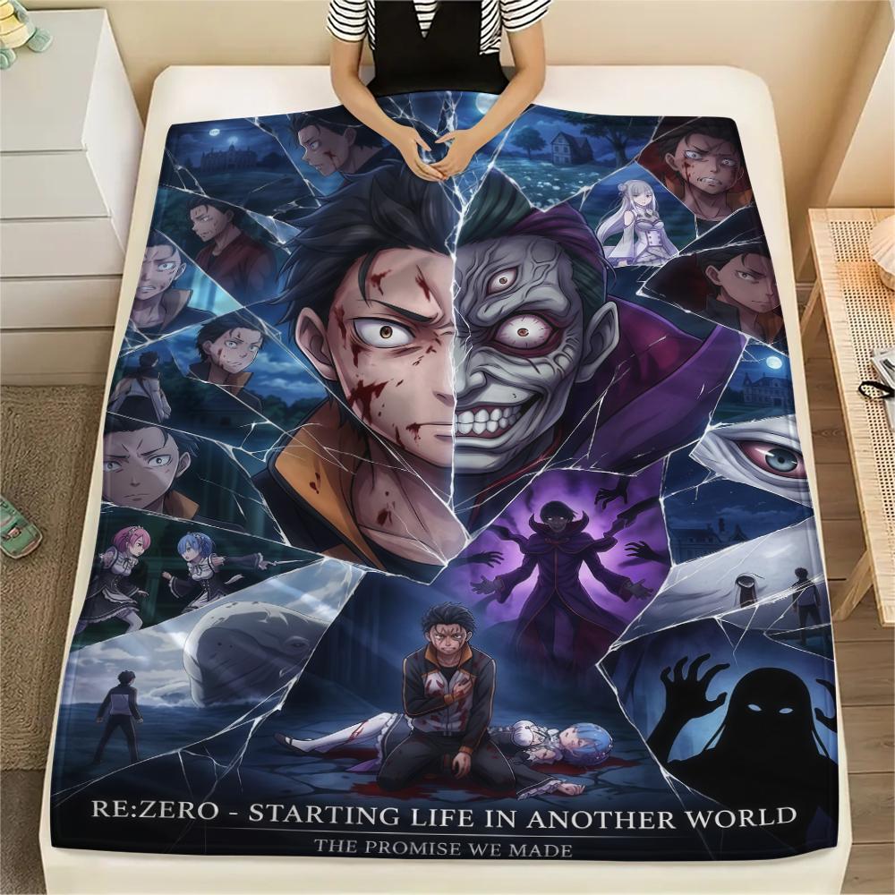 ReZero Starting Life in Another WorldPrint Flannel Blanket, High quality Comfortable for All Seasons, Home Decor, Warmth and Comfort