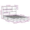 VidaXL Lit bibliothèque sans matelas cire marron 135x190cm bois massif, lit, meuble de chambre à coucher, lit avec 3323946