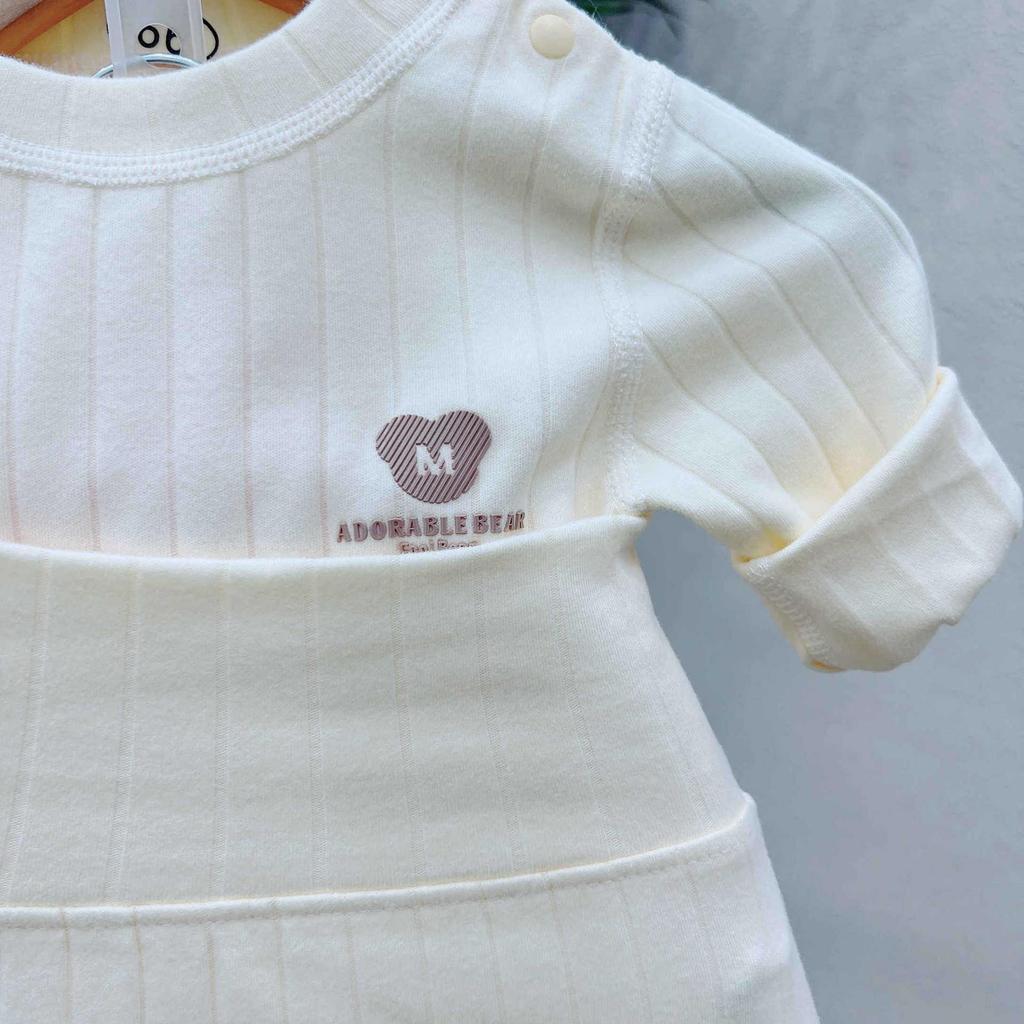 Premium High-Elasticity Cotton Newborn Autumn Pants with Shoulder Opening - Baby Autumn/Winter Clothing