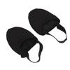 Half Sole Dance Shoe Breathable Stretchy Slip Resistance Half Sole Ballet Slipper for Dance Yoga Practice Black S