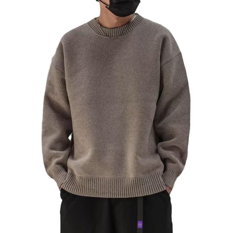 Herren-Strickpullover mit schmaler Passform und Rundhalsausschnitt – Herbst-/Winterkollektion 2024