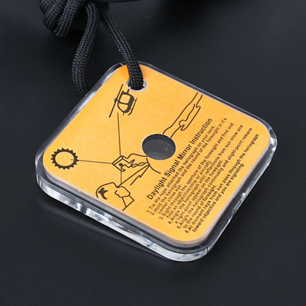 Field Tools Outdoor Signal Mirror Akrylát Outdoor Survival Survivor Reflexní Outdoor