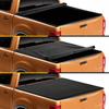 For Ford Ranger 5 Ft Pull-Lock-Go Tonneau Cover Multi-Purpose Dual T-Slot Rear Cover Wear Resist for Truck Modified Rear Trunk