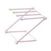 Countertop Dishcloth Drying Rack 4 Arms Folding Vertical Hand Towel Stand Dish Rag Storage Holder for Kitchen Light Pink