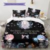 Re Zero Soft Duvet Cover Kid's Bedding Set,Extra Large Size Christmas Gifts Various Sizes Available -HE222