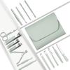 Nail Clippers Sets 12/16Pieces Stainless Steel Manicure Set Professional Nail Clipper Kit of Pedicure Tools