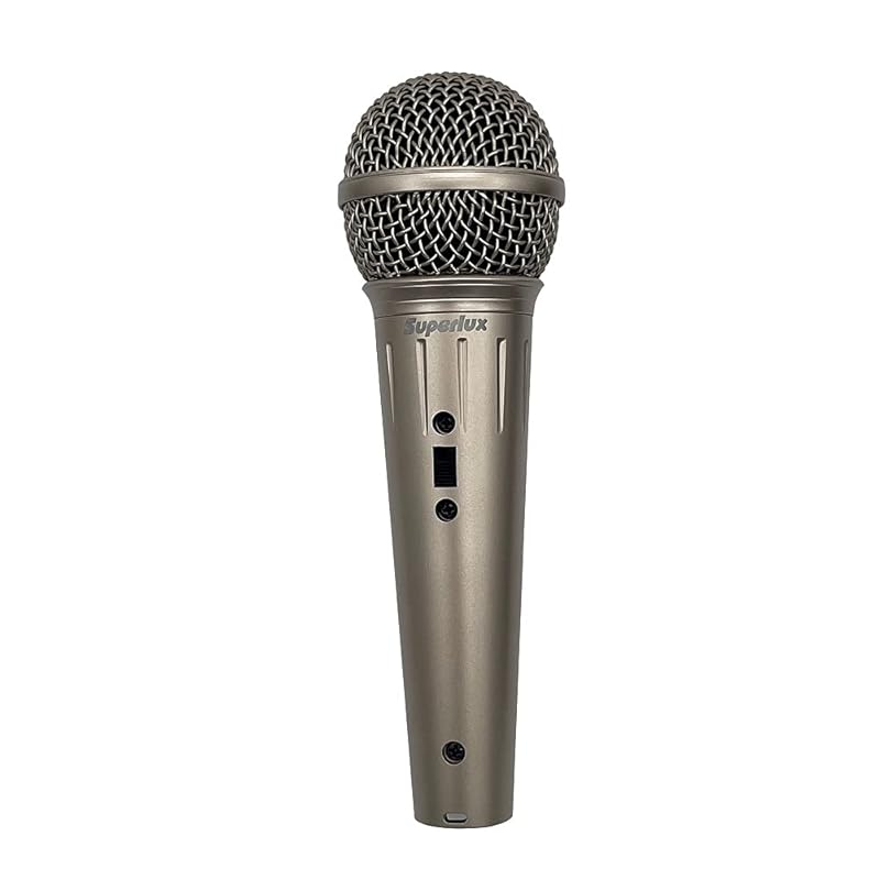 

Superlux vocal dynamic microphone Microphone cable included matte gold D103/49X