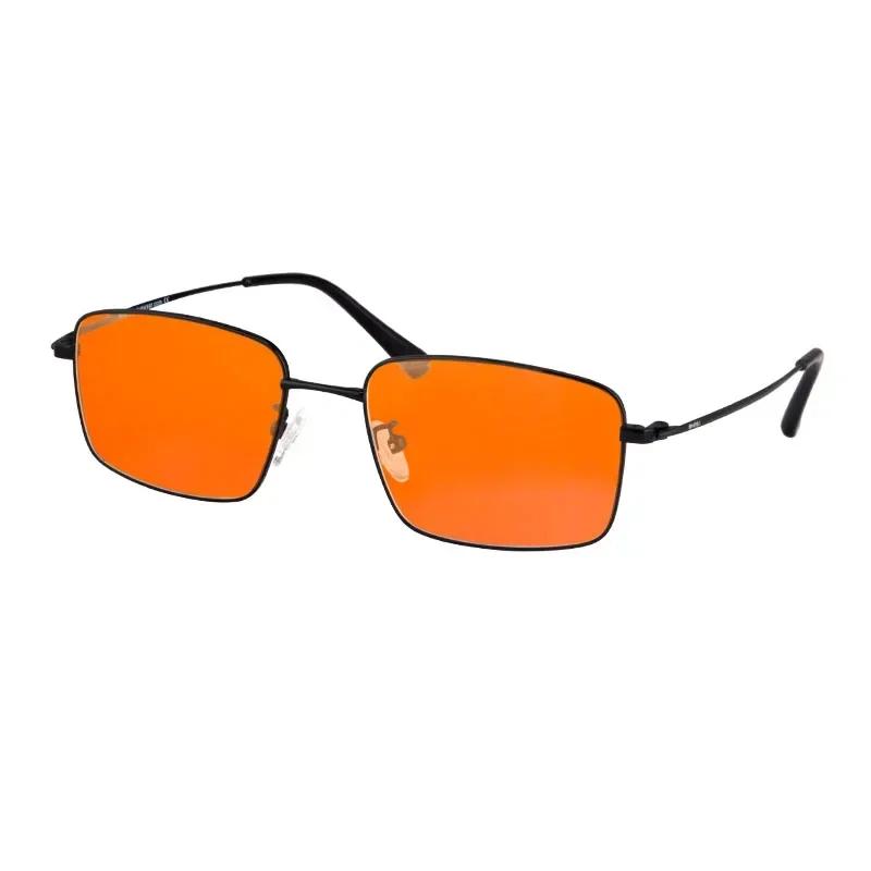 Shinu Trendige Orange/Rote Gläser Computerbrille Blaulichtfilter Für Gaming Und Arbeit Brille Bequem Für Lange Stunden