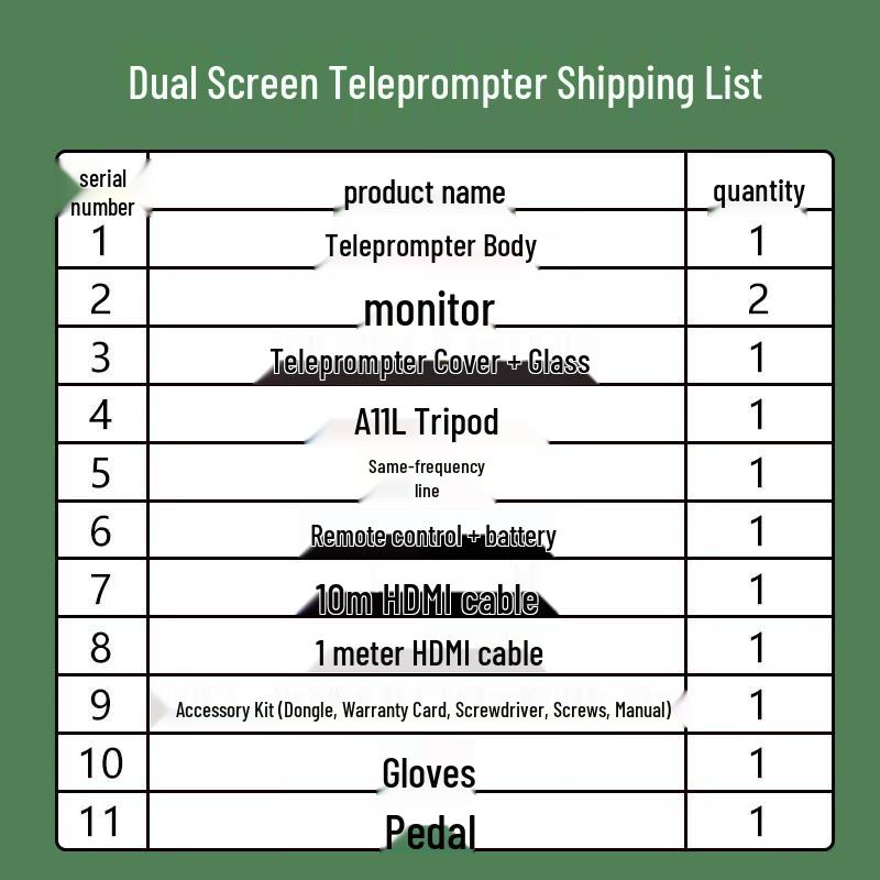 Jiashi Film Professional Dual-Screen Teleprompter